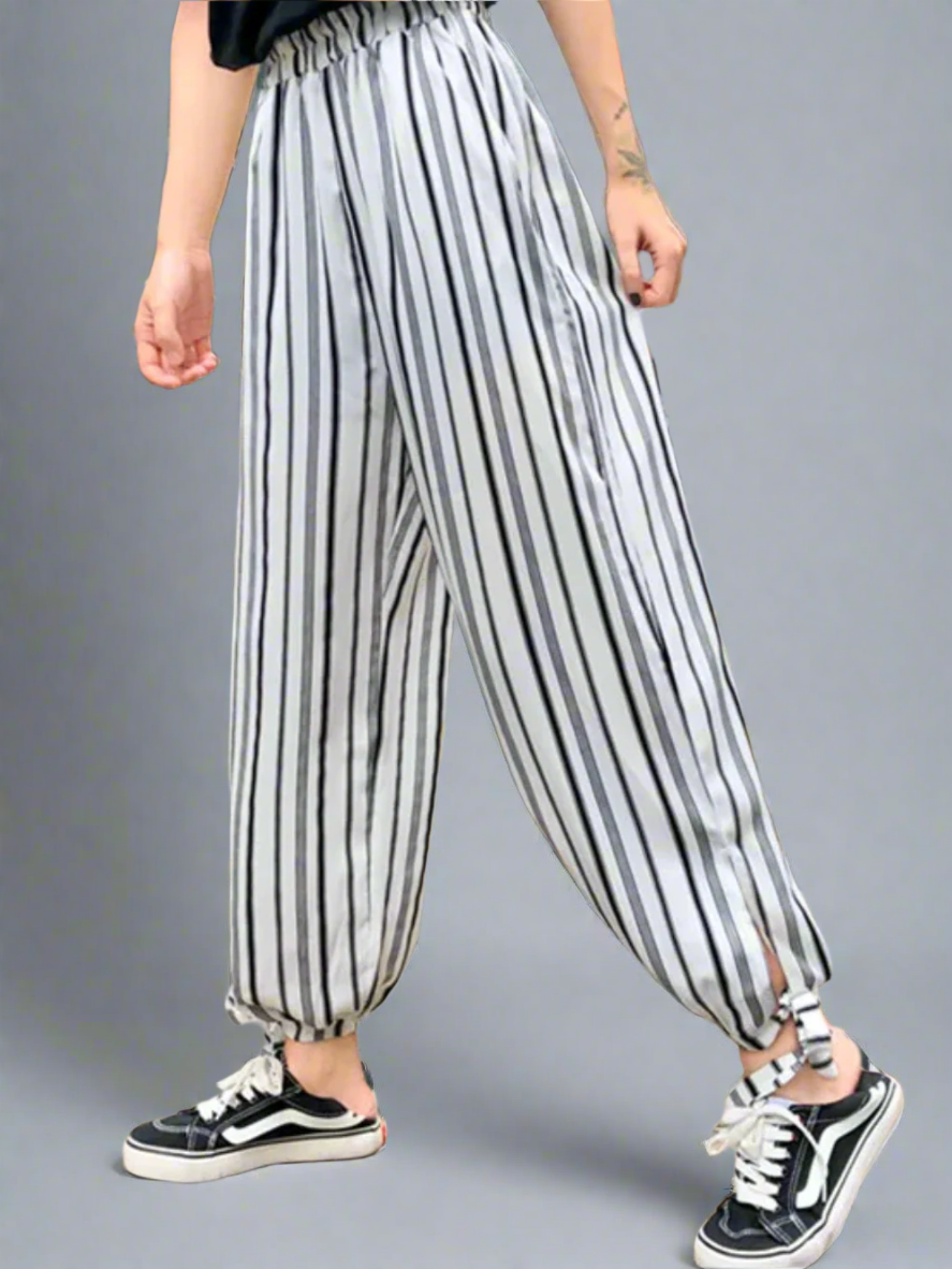 Solvivra Stripes in Motion Chiffon Pants