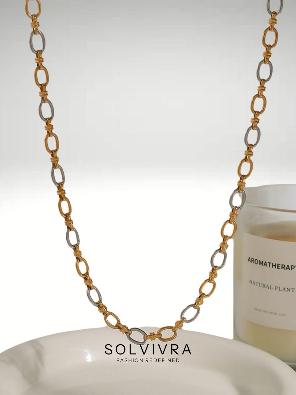 Solvivra Dual Glow Chain Bracelet and Necklace Set