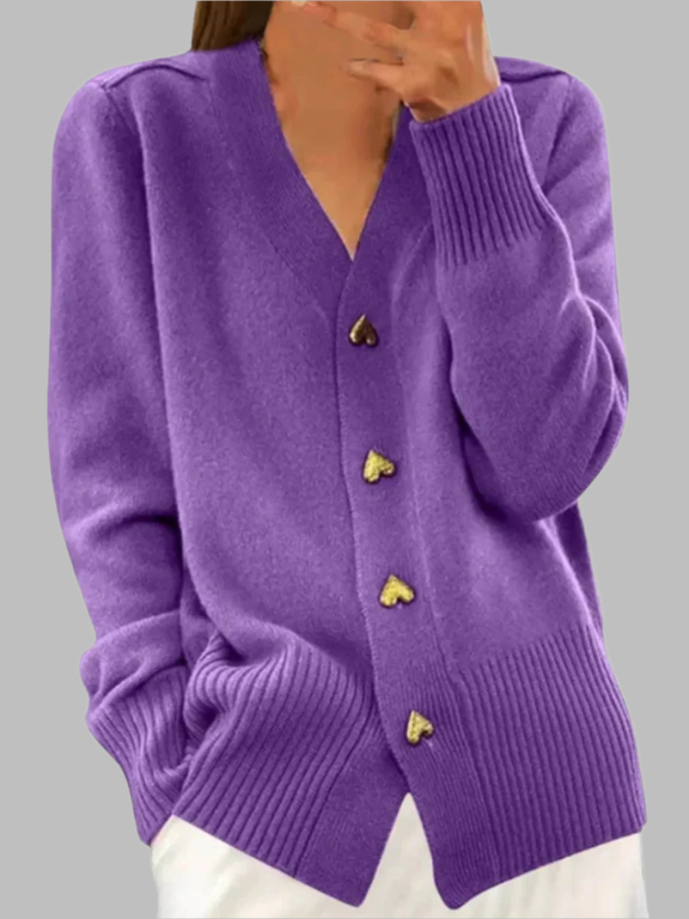 Solvivra LoveLoop Button Cardigan