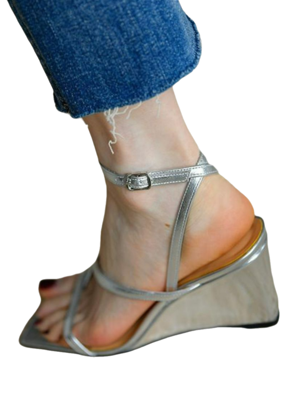 Solvivra Strappy Chic Open Toe Wedge Sandals