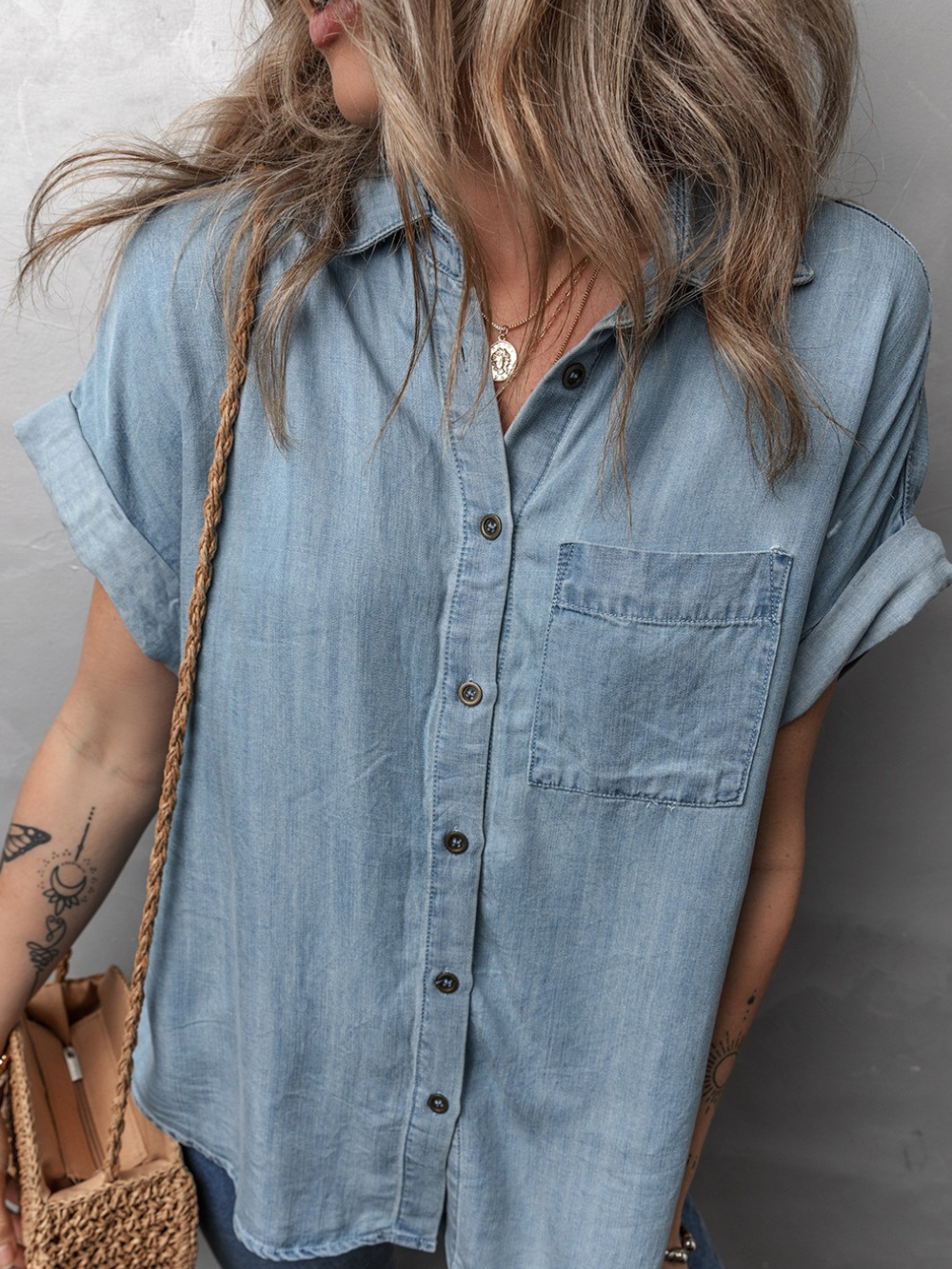 Solvivra The Blue Hour Denim Blouse