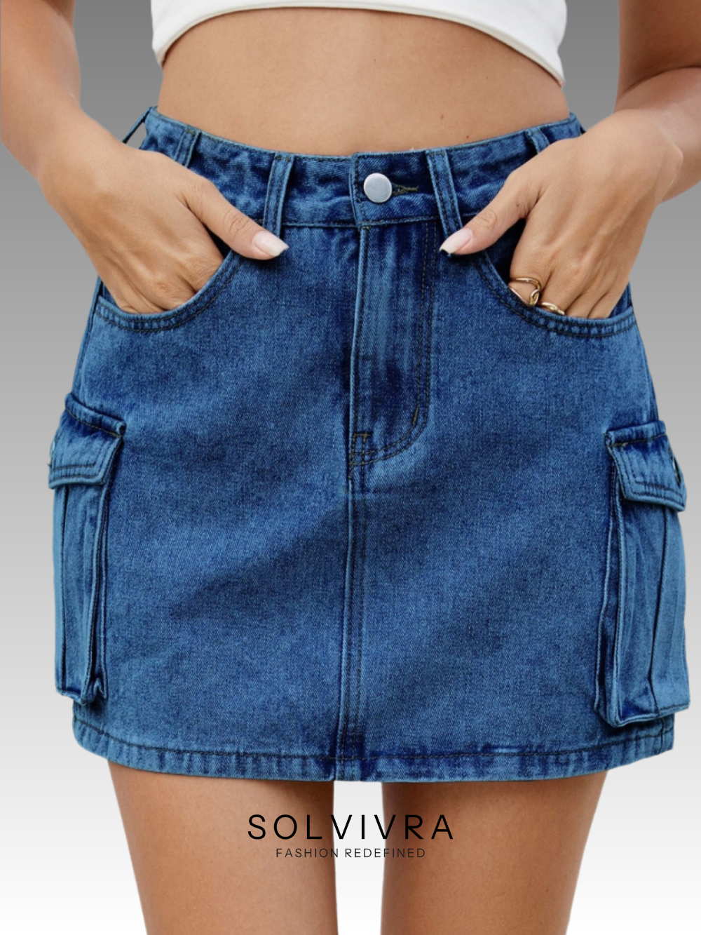Solvivra Taschenliebe Denim Skirt