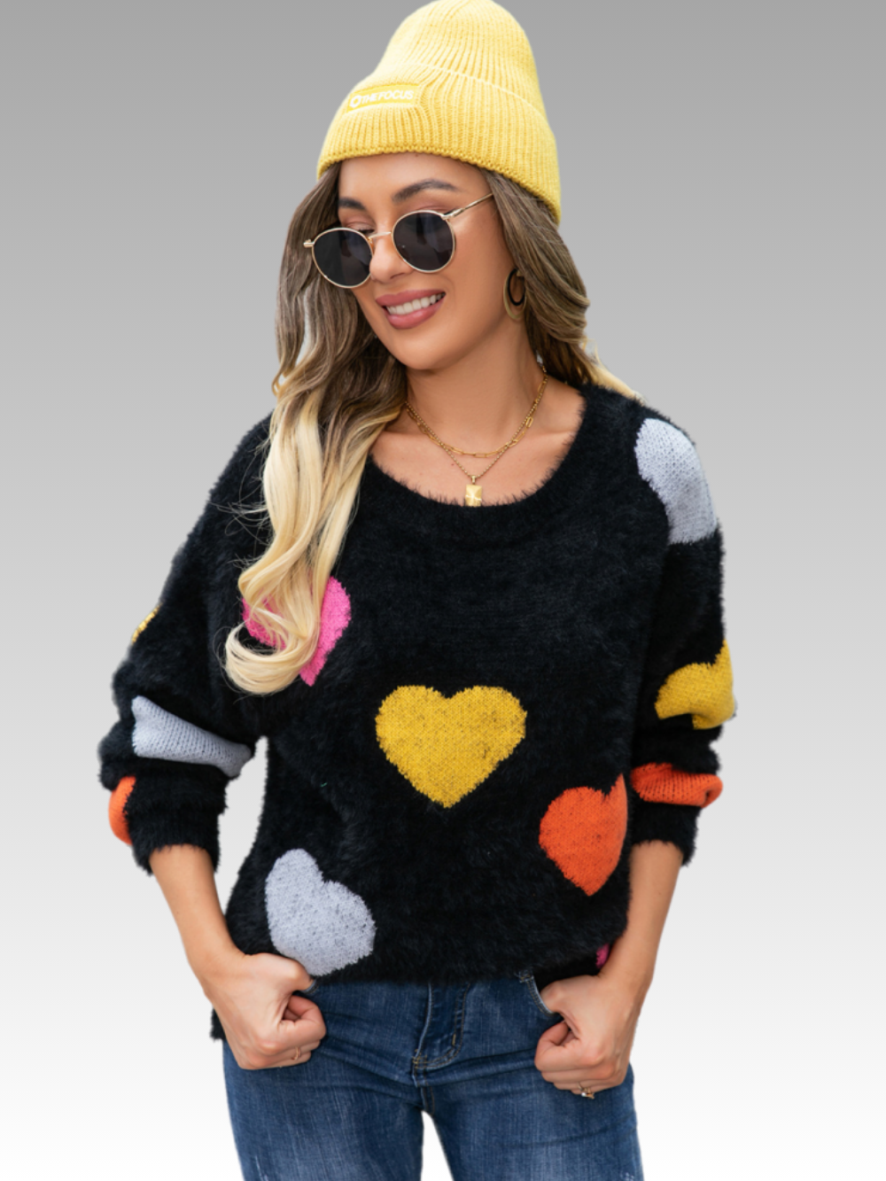 Solvivra Flutter Hearts Sweater