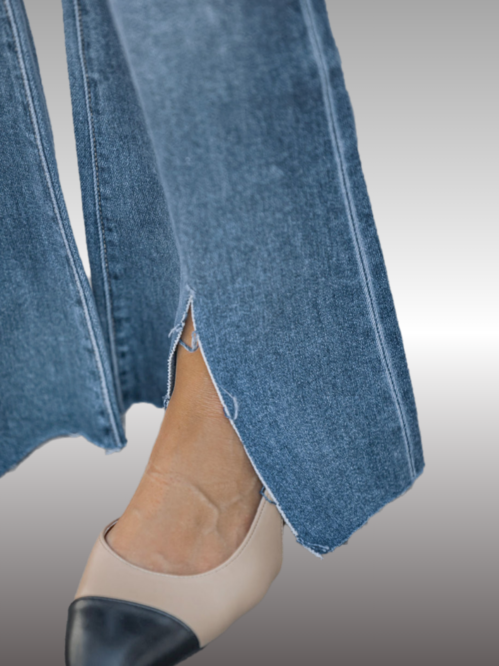Solvivra Tear It Up Slit Bootcut Jeans