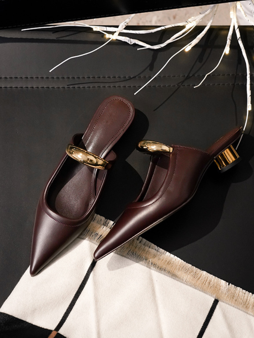 Solvivra Sleek Stride Ferrule Mules