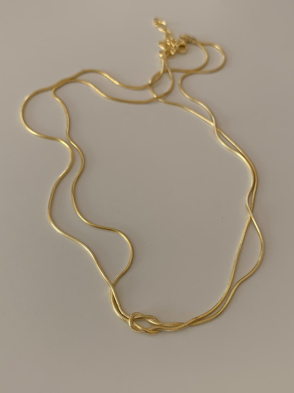 Solvivra Titanium Steel Knotted Necklace