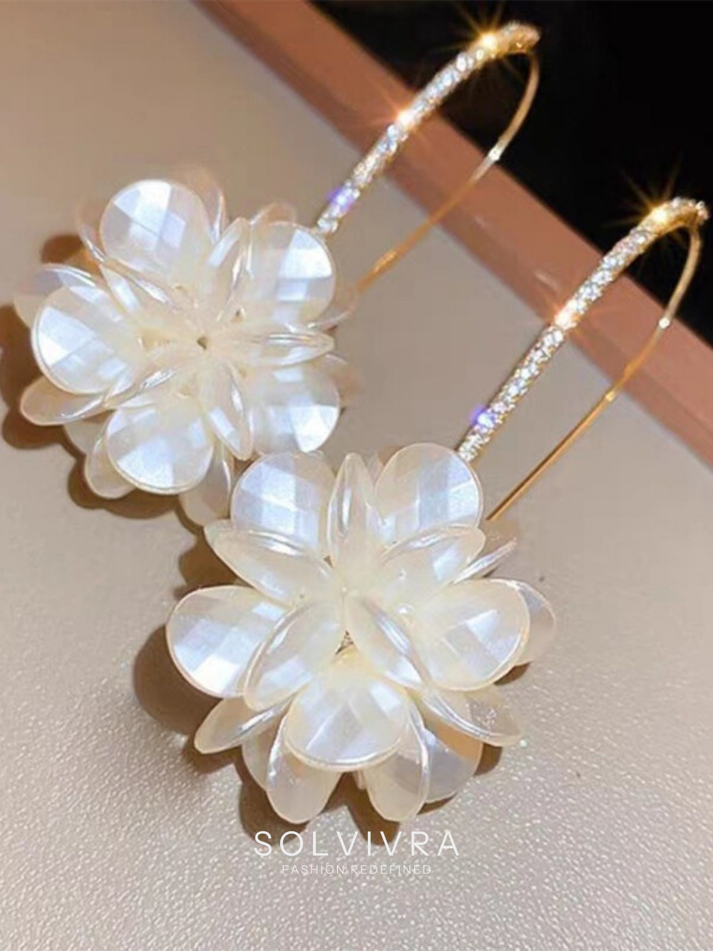 Solvivra Blossom Hoop Earrings