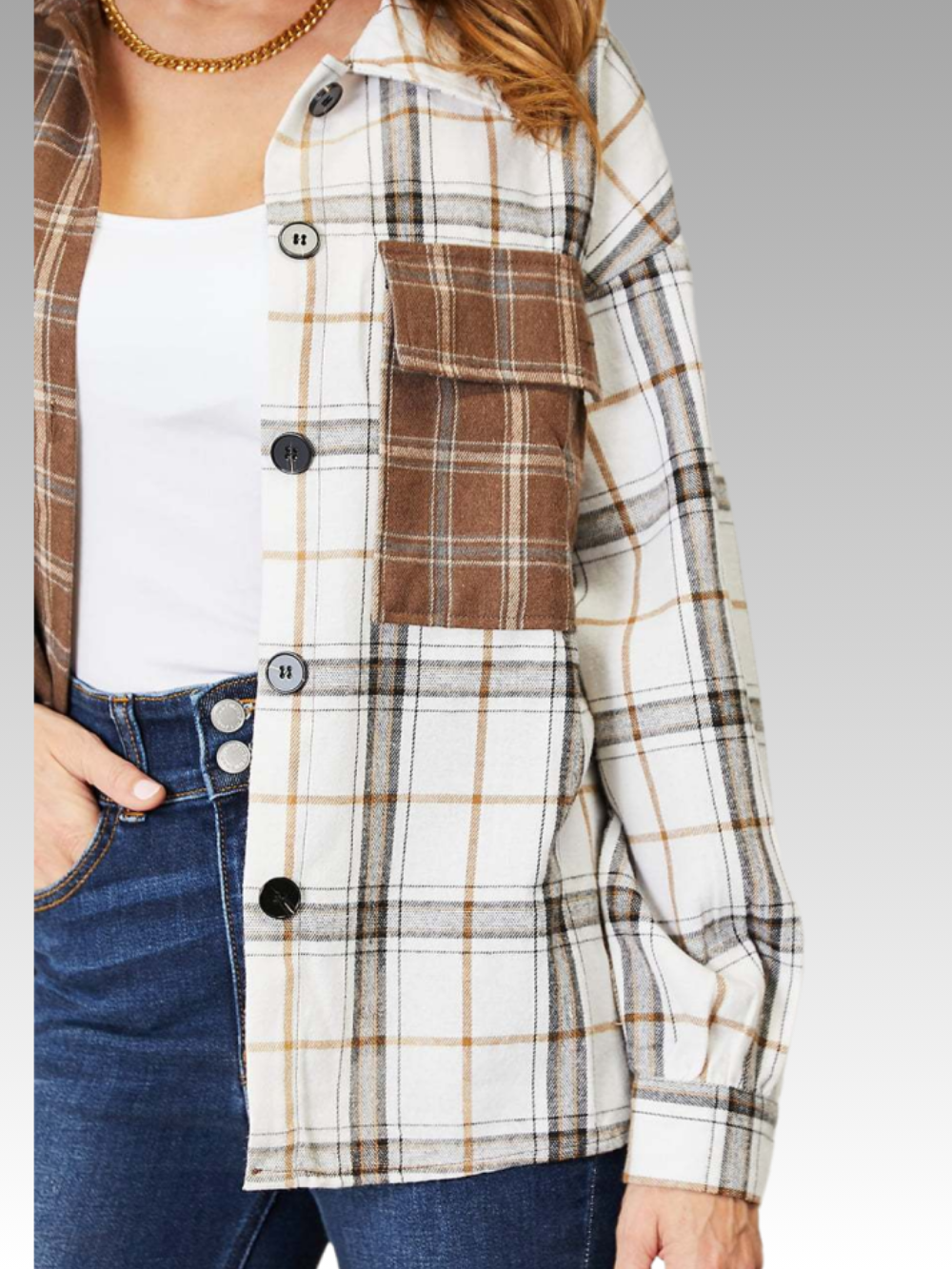 Solvivra Plaid Switch Jacket