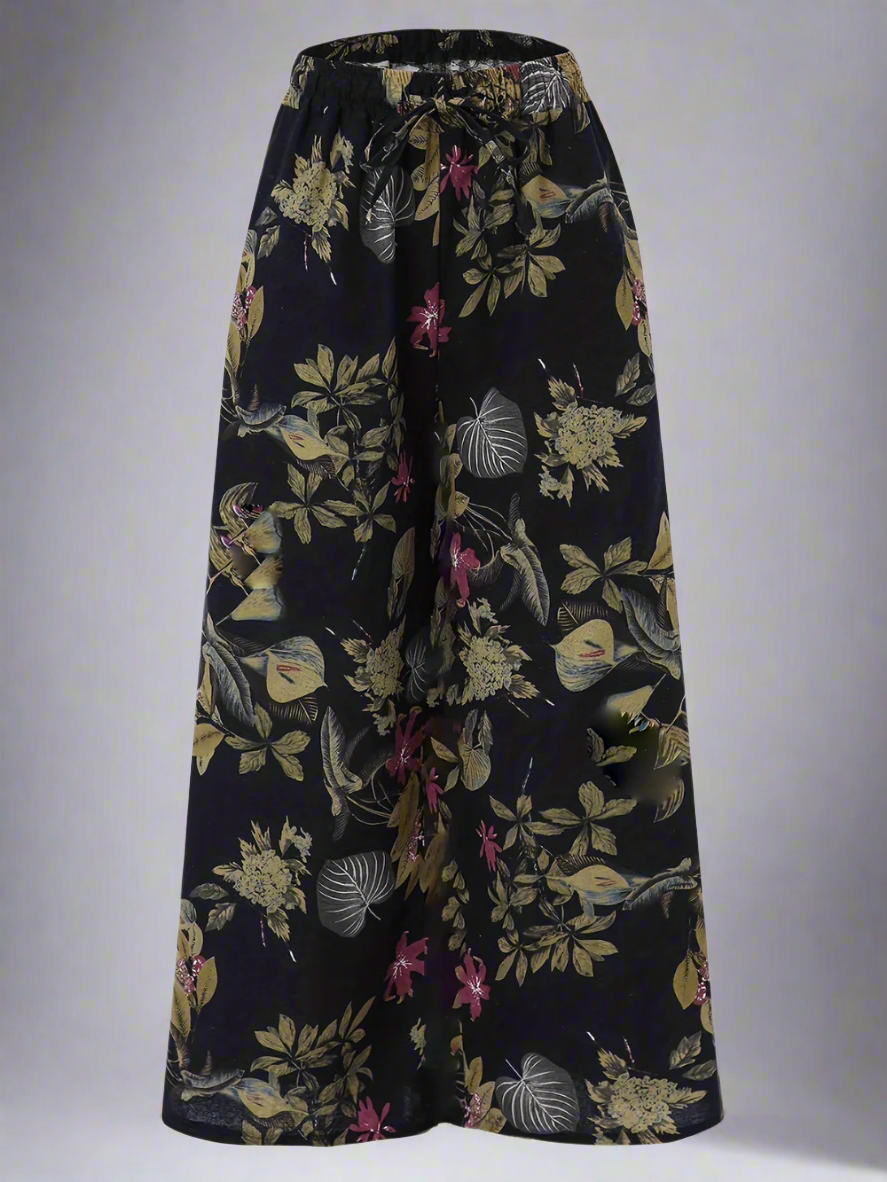 Solvivra Flora Aura Plus Wide Leg Pants