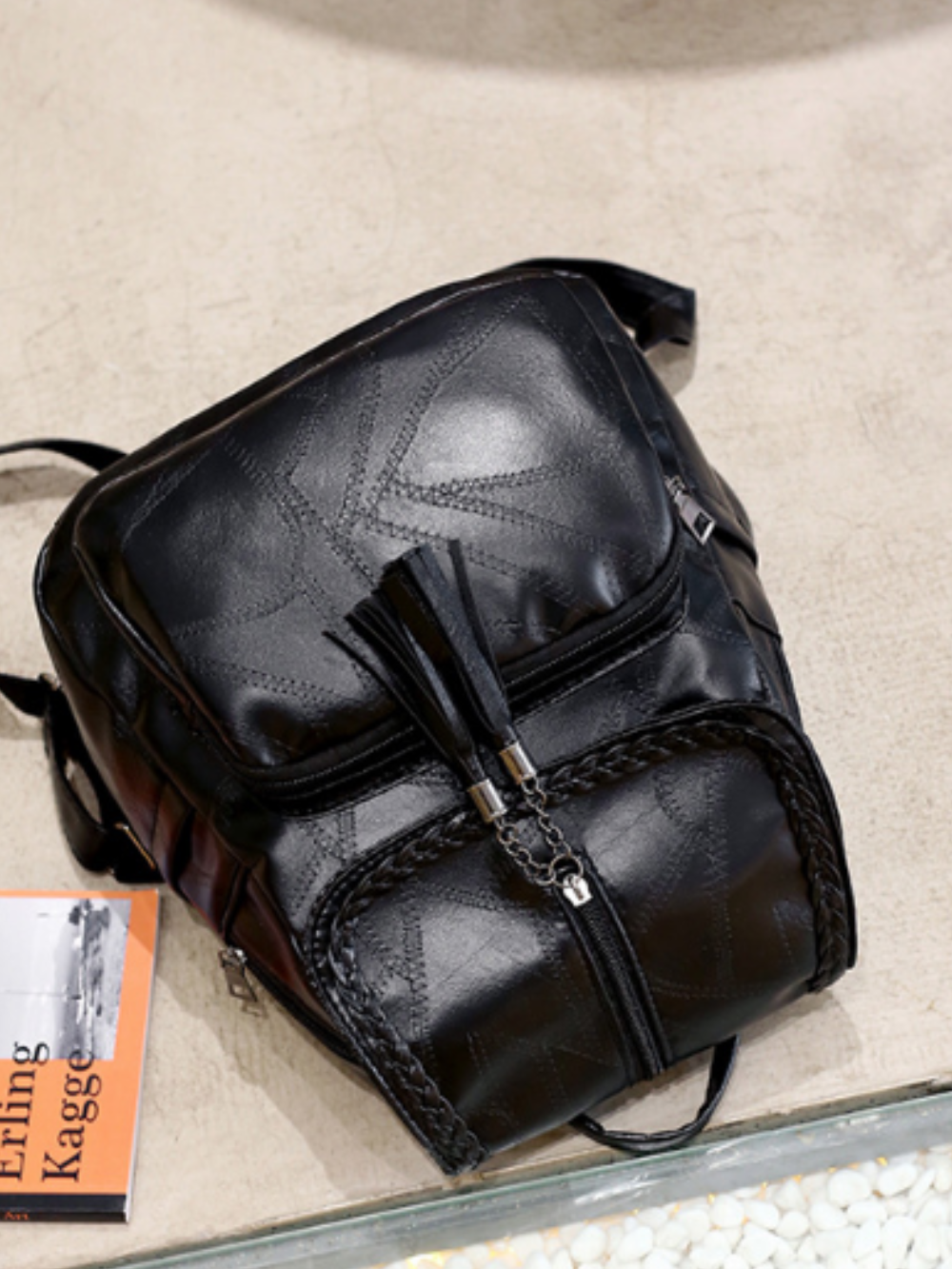 Solvivra BlackRift Fringed Backpack