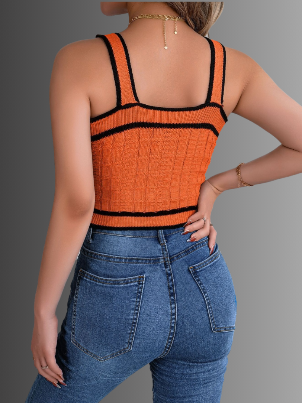 Solvivra Knit Happens Cropped Cami Top