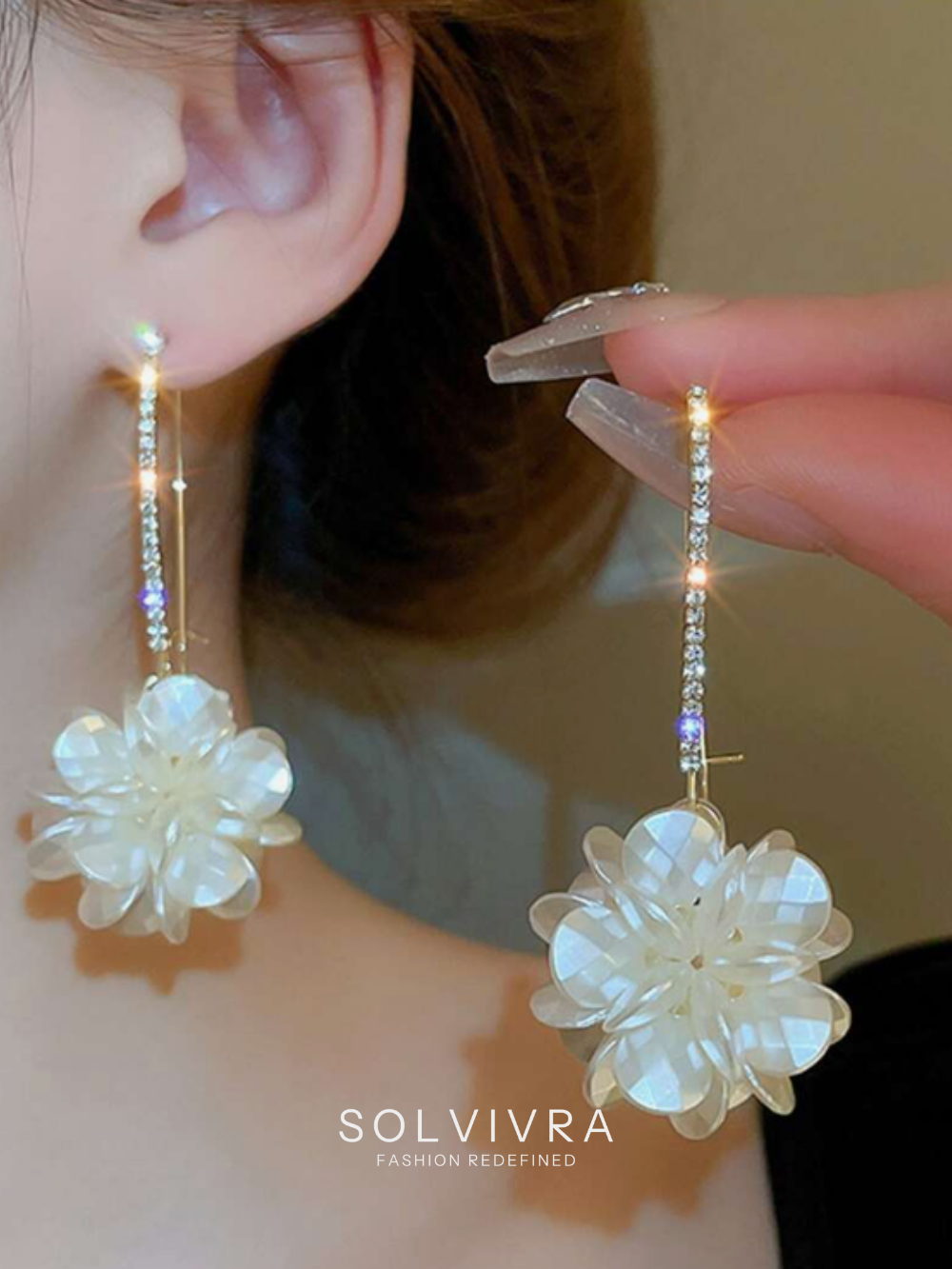 Solvivra Blossom Hoop Earrings