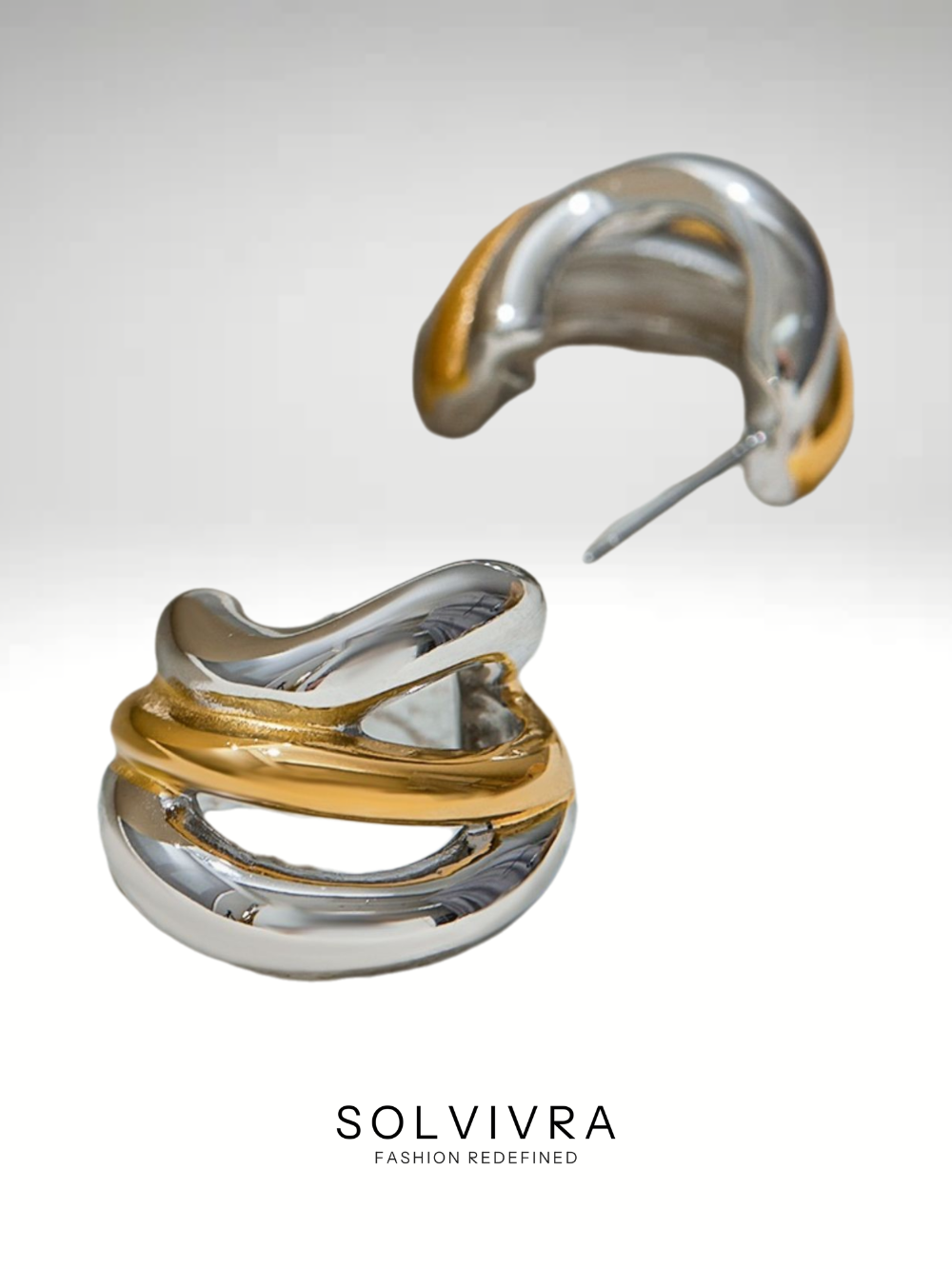 Solvivra Bold Blend Hoop Earrings
