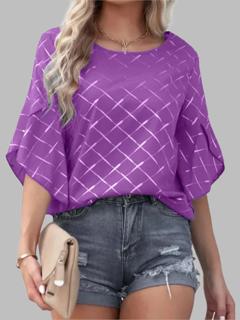 Solvivra Loose & Luxe Ruffle Tee