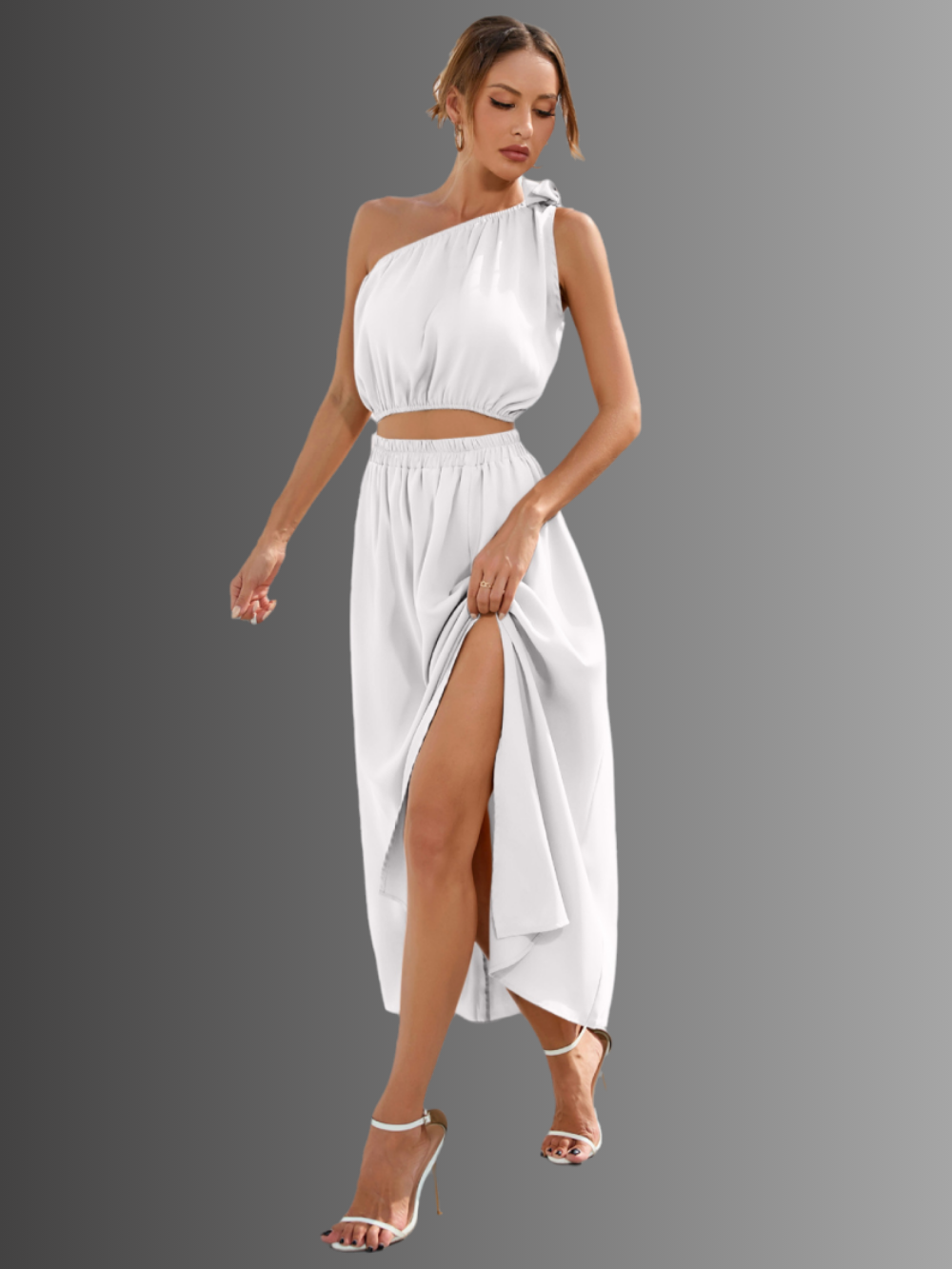 Solvivra Cut to Impress Top and Skirt Set