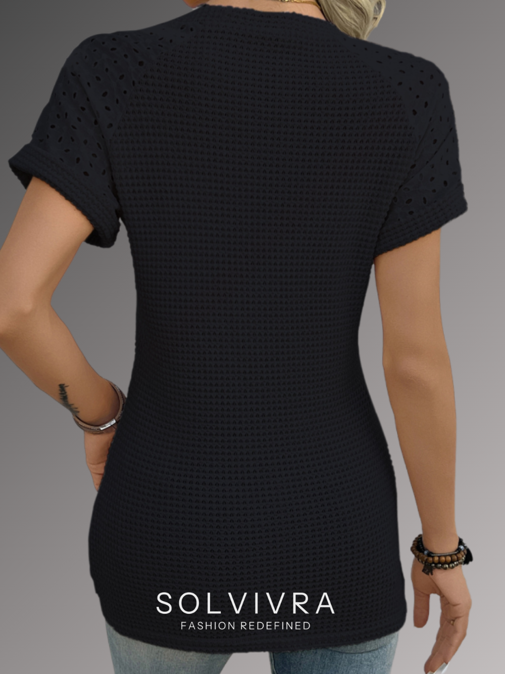 Solvivra Sweetly Woven Knit Top