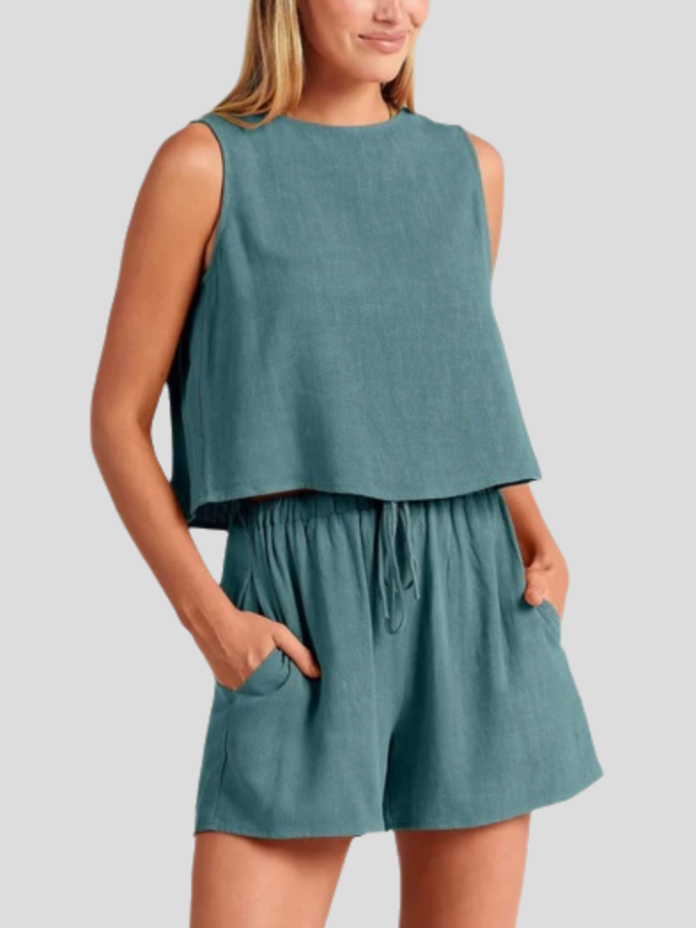 Solvivra Tropical Ease Drawstring Summer Set