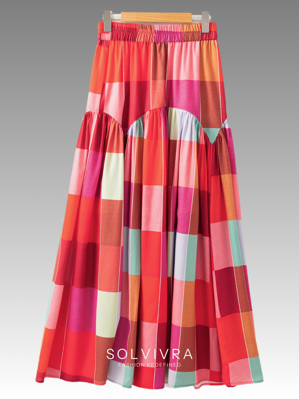 Solvivra Color Code Maxi Skirt