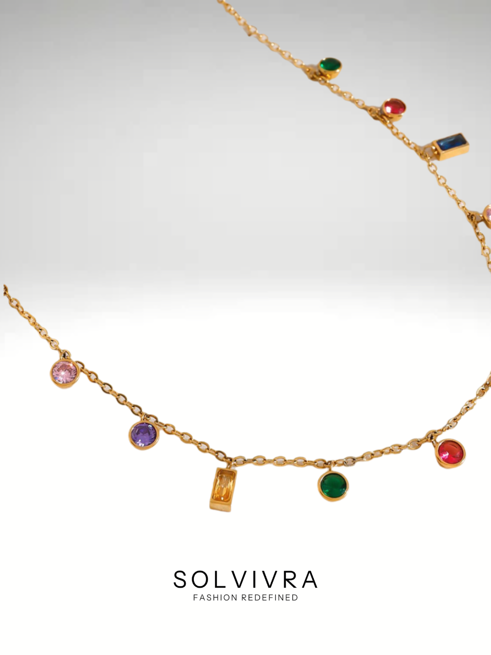 Solvivra Crystal Crown Necklace