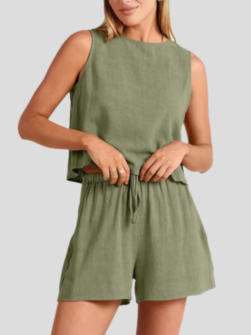 Solvivra Tropical Ease Drawstring Summer Set