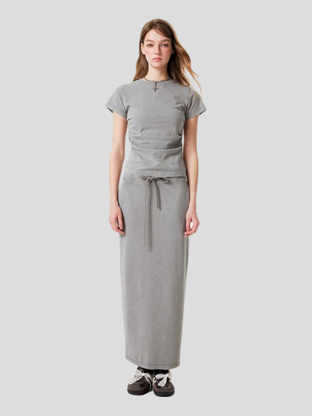 Solvivra Faded Flow Long Skirt