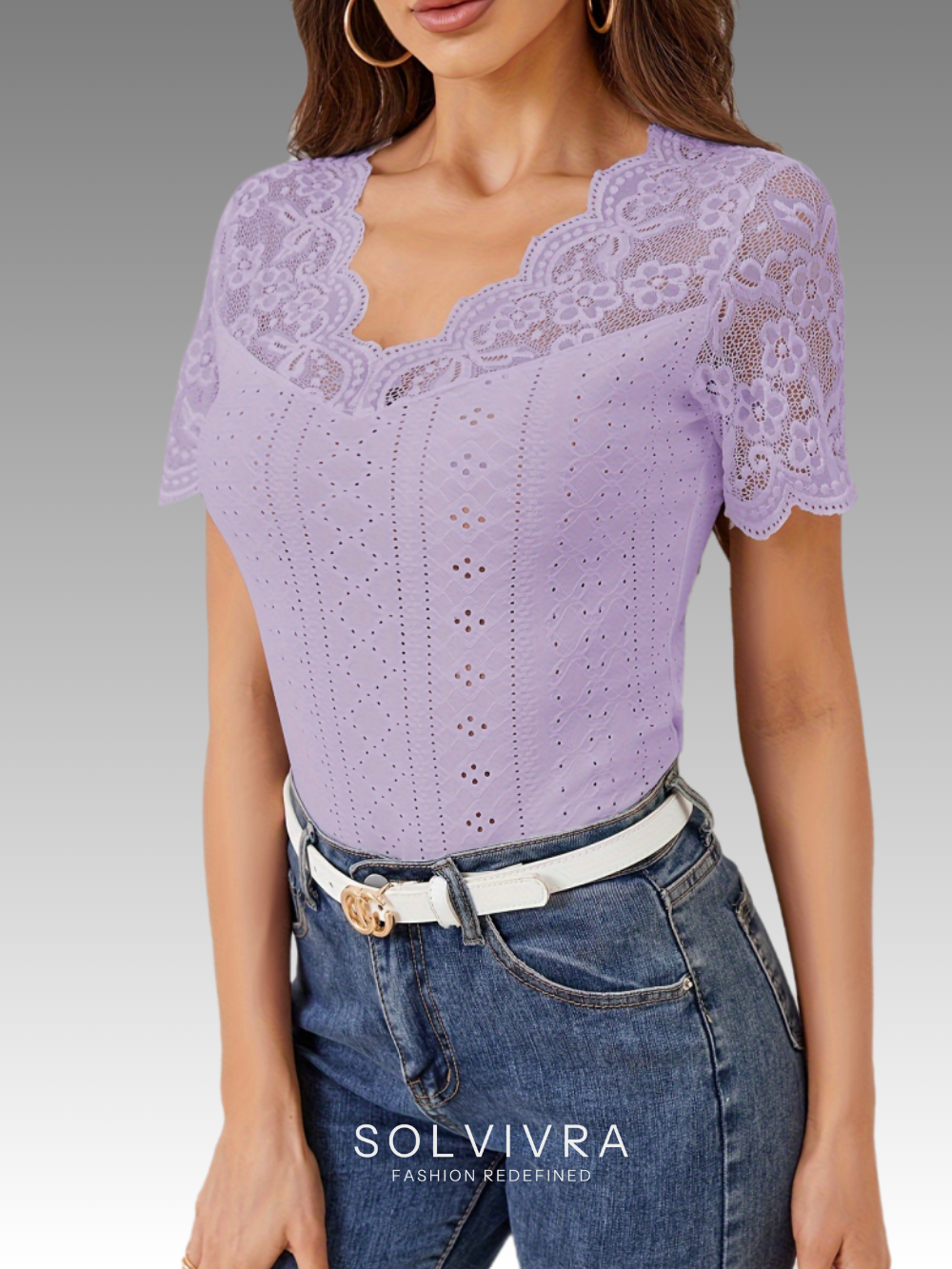 Solvivra Sommerpoesie Lace Trim Top
