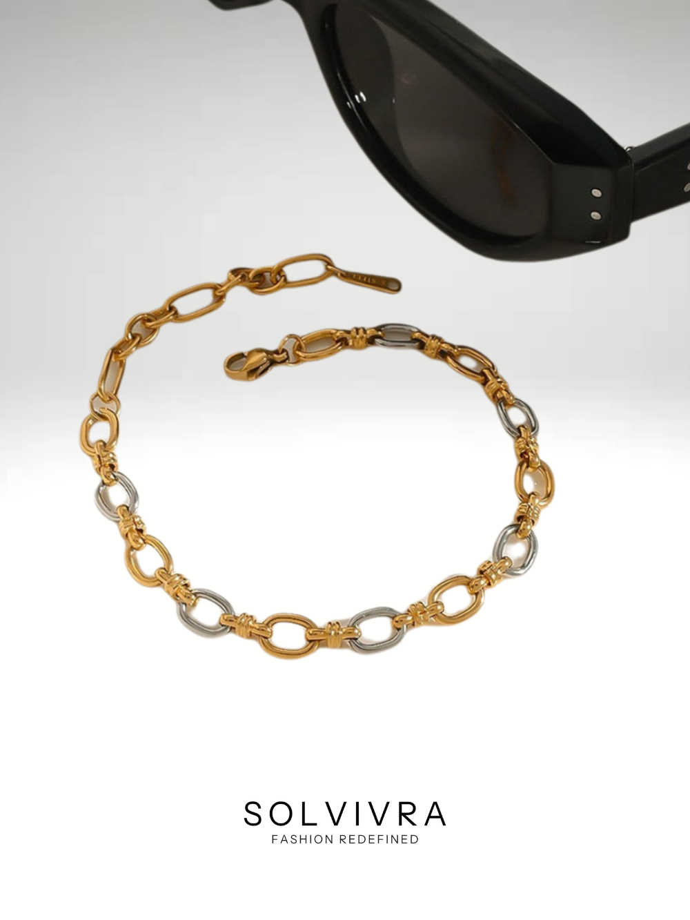 Solvivra Dual Glow Chain Bracelet and Necklace Set