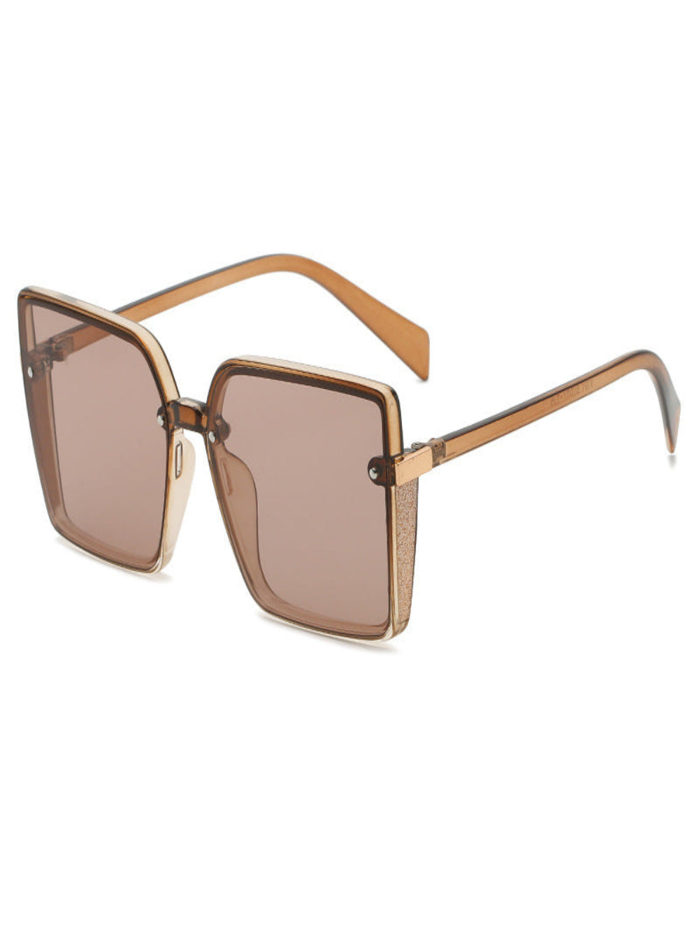 Solvivra Retrograde Chic Square Frame Sunglasses