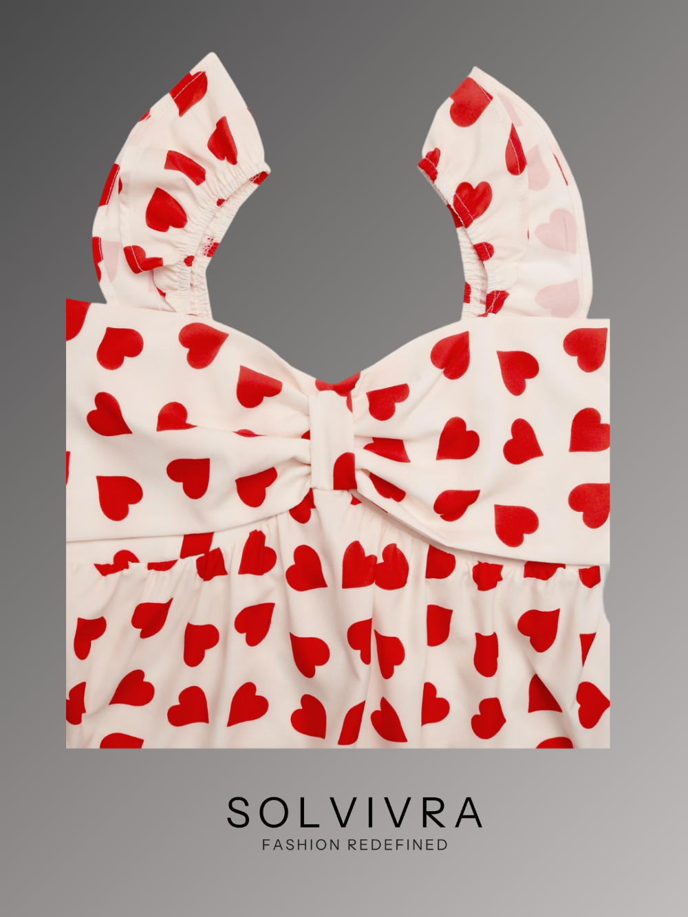 Solvivra Twirl My Heart Peplum Top