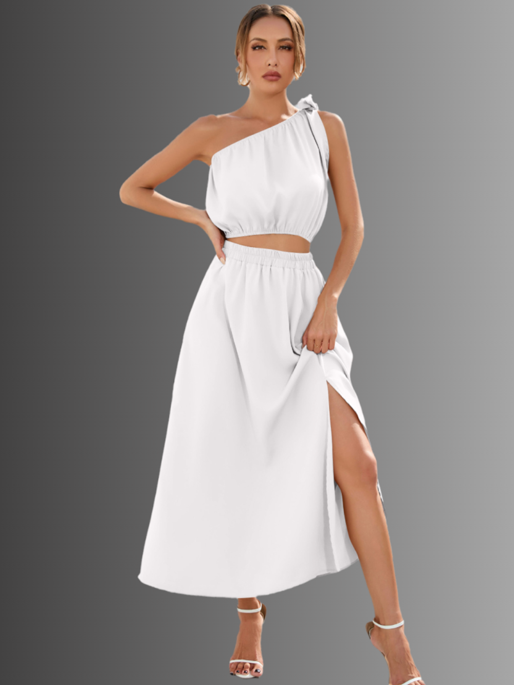 Solvivra Cut to Impress Top and Skirt Set