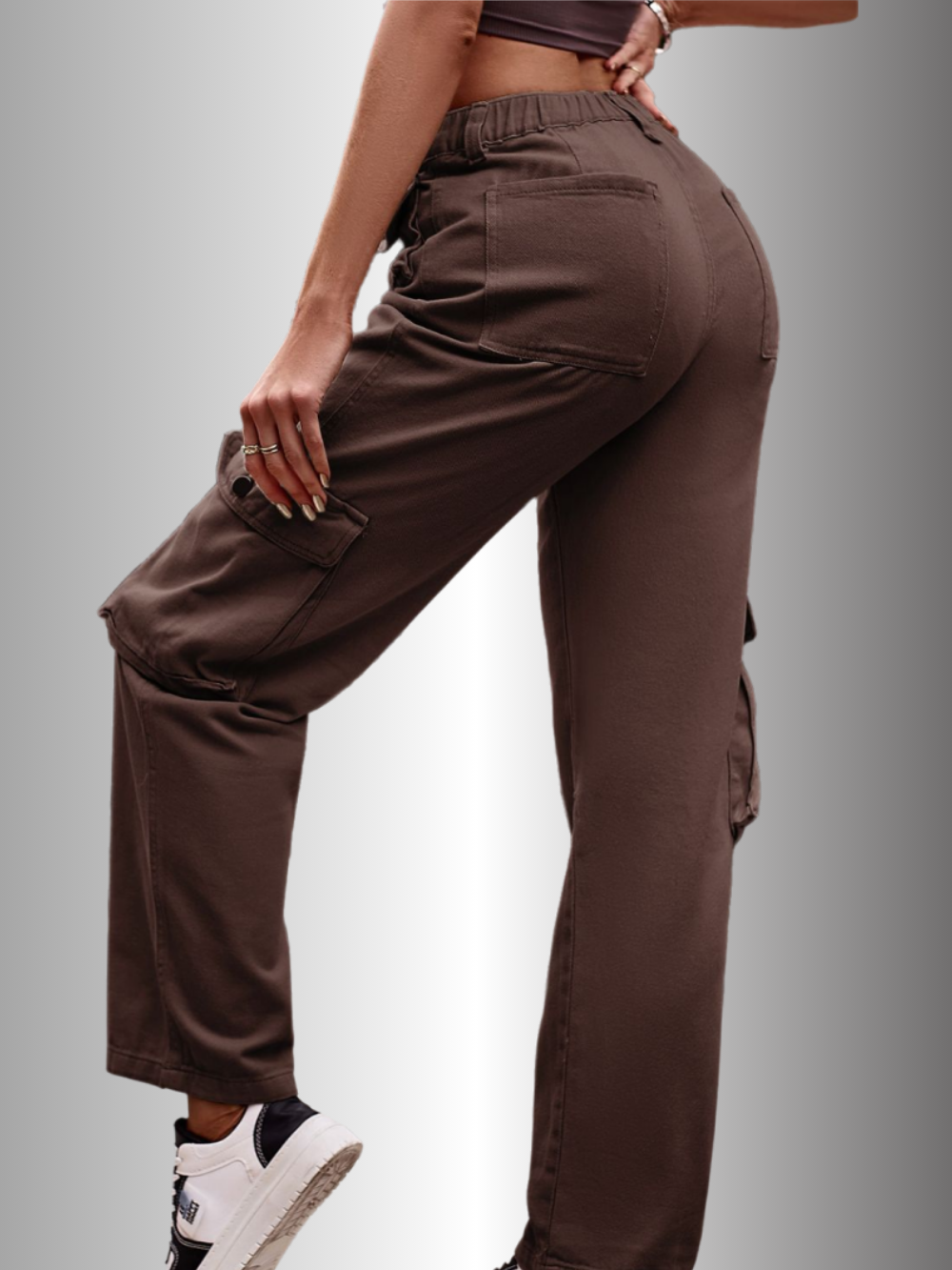 Solvivra Off-Duty Loose Cargo Pants