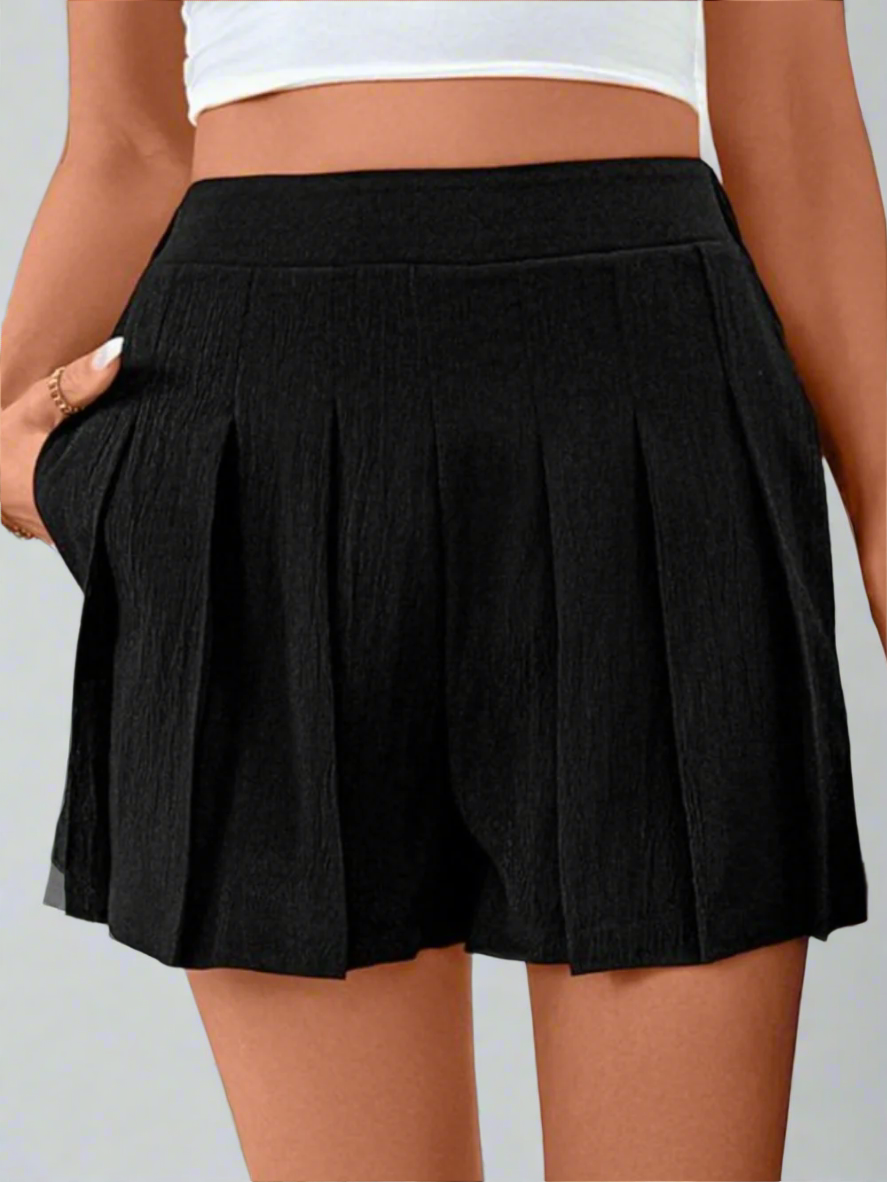 Solvivra Minimal Mood Pleated Shorts