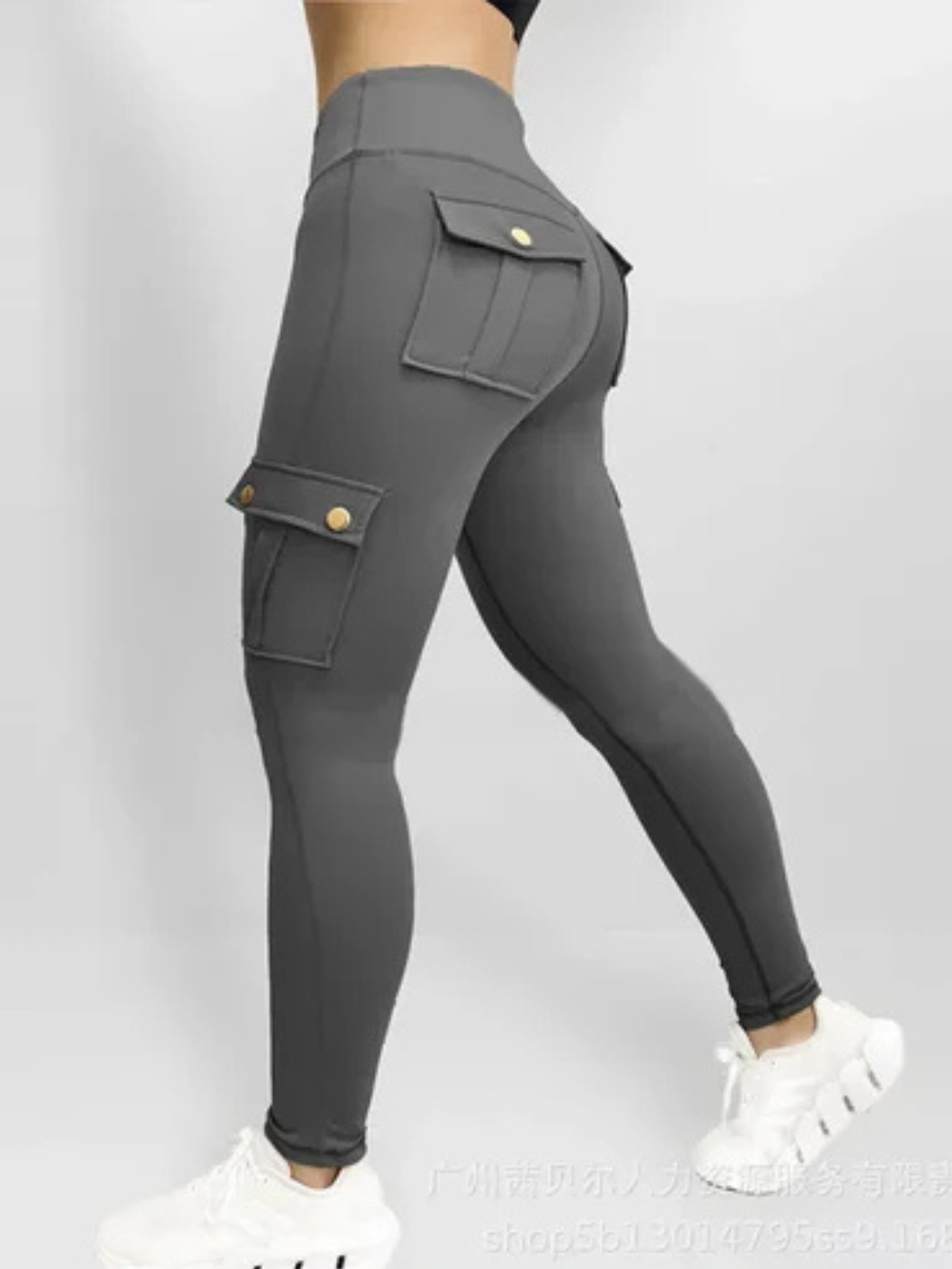 Solvivra High Waist Cargo Fit Pants