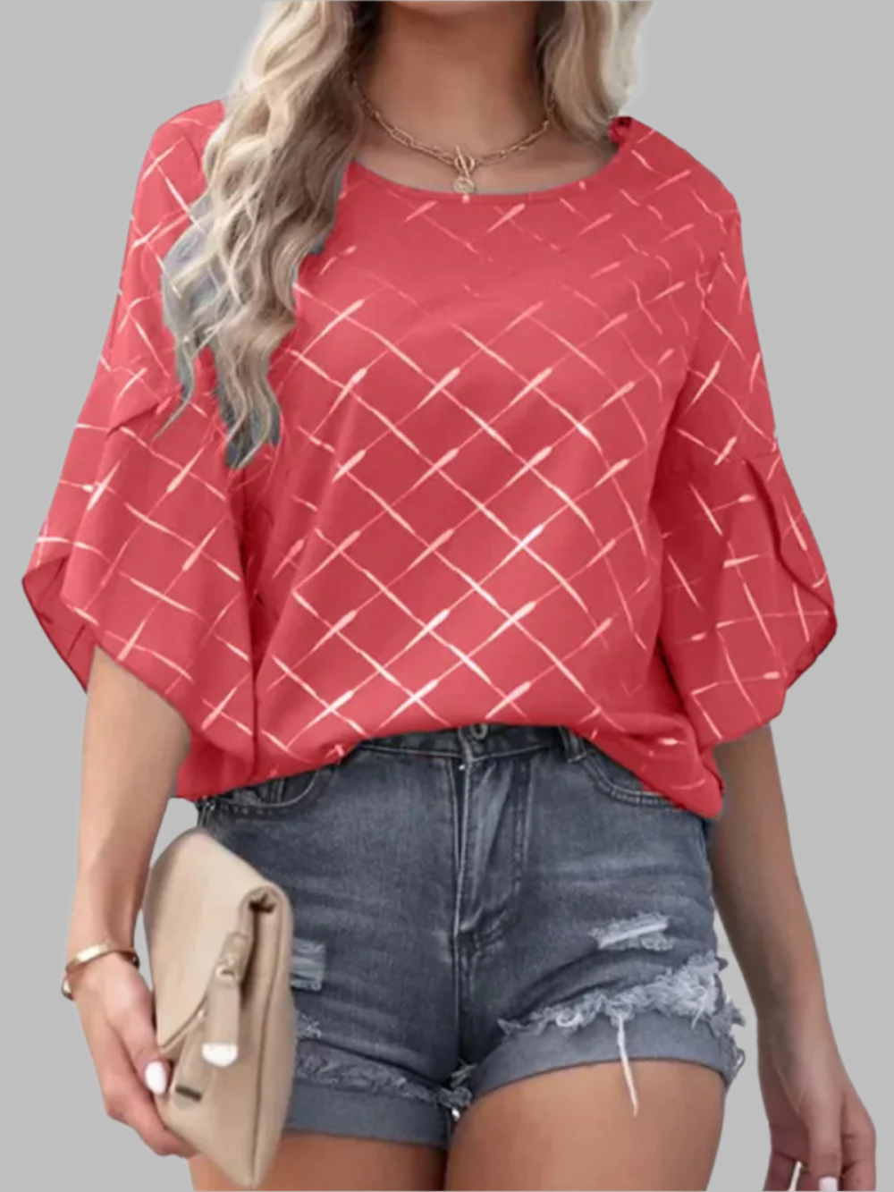 Solvivra Loose & Luxe Ruffle Tee