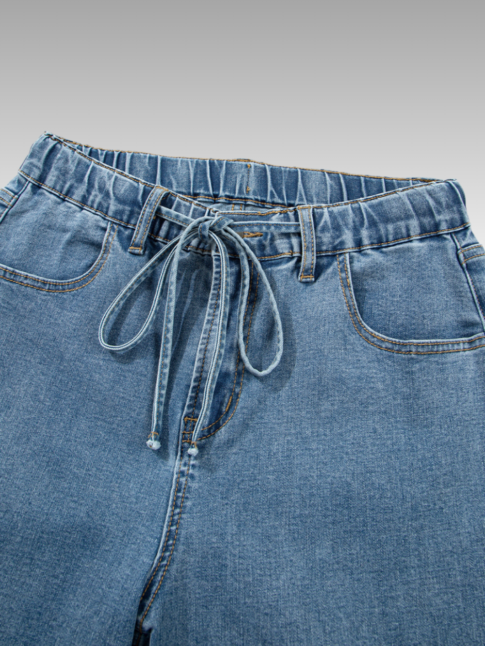 Solvivra Dusk Ease Drawstring Jeans