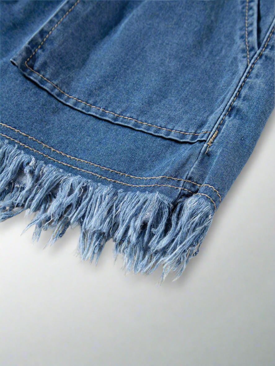 Solvivra Raw Revival Denim Shorts