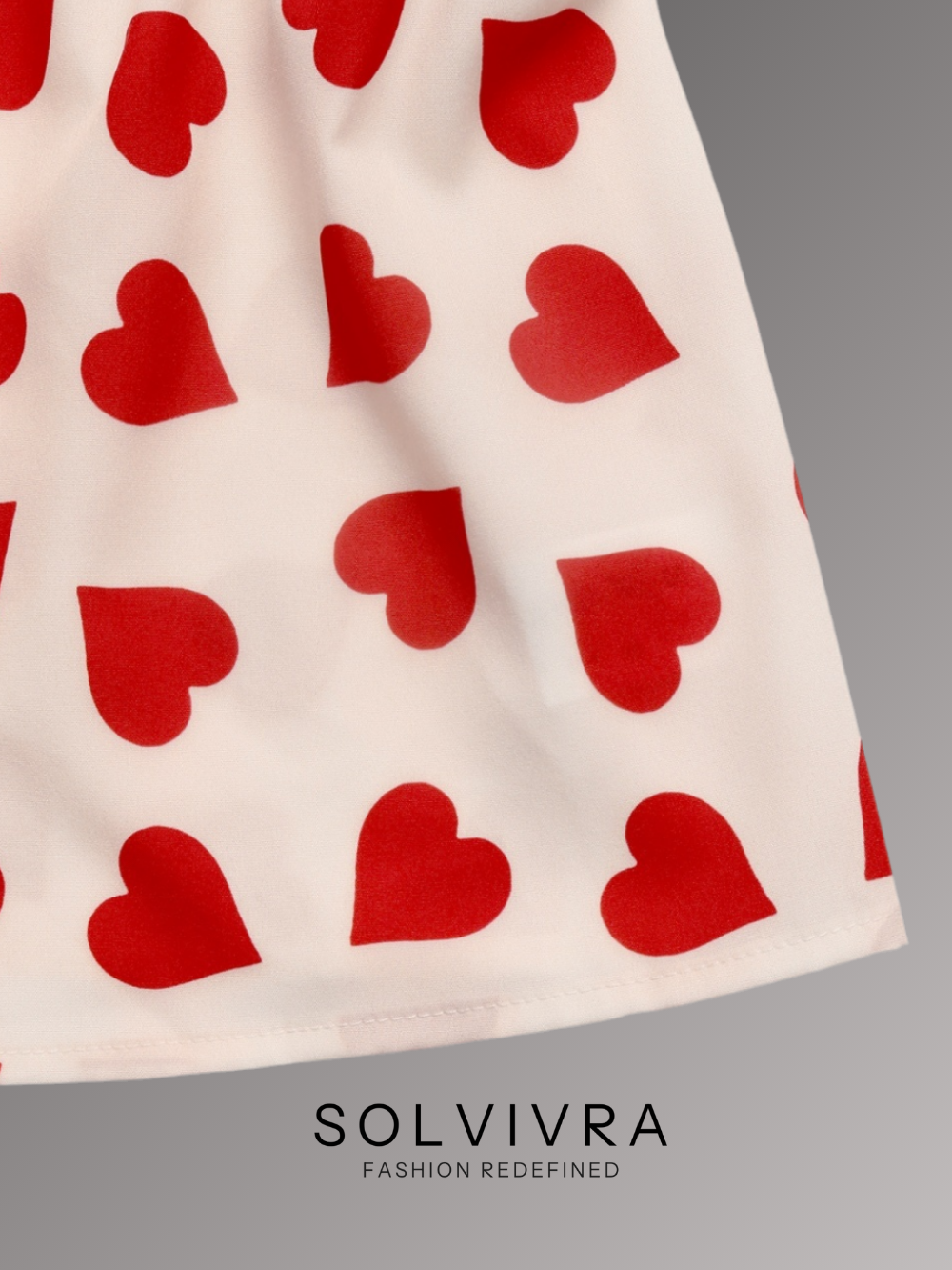 Solvivra Twirl My Heart Peplum Top