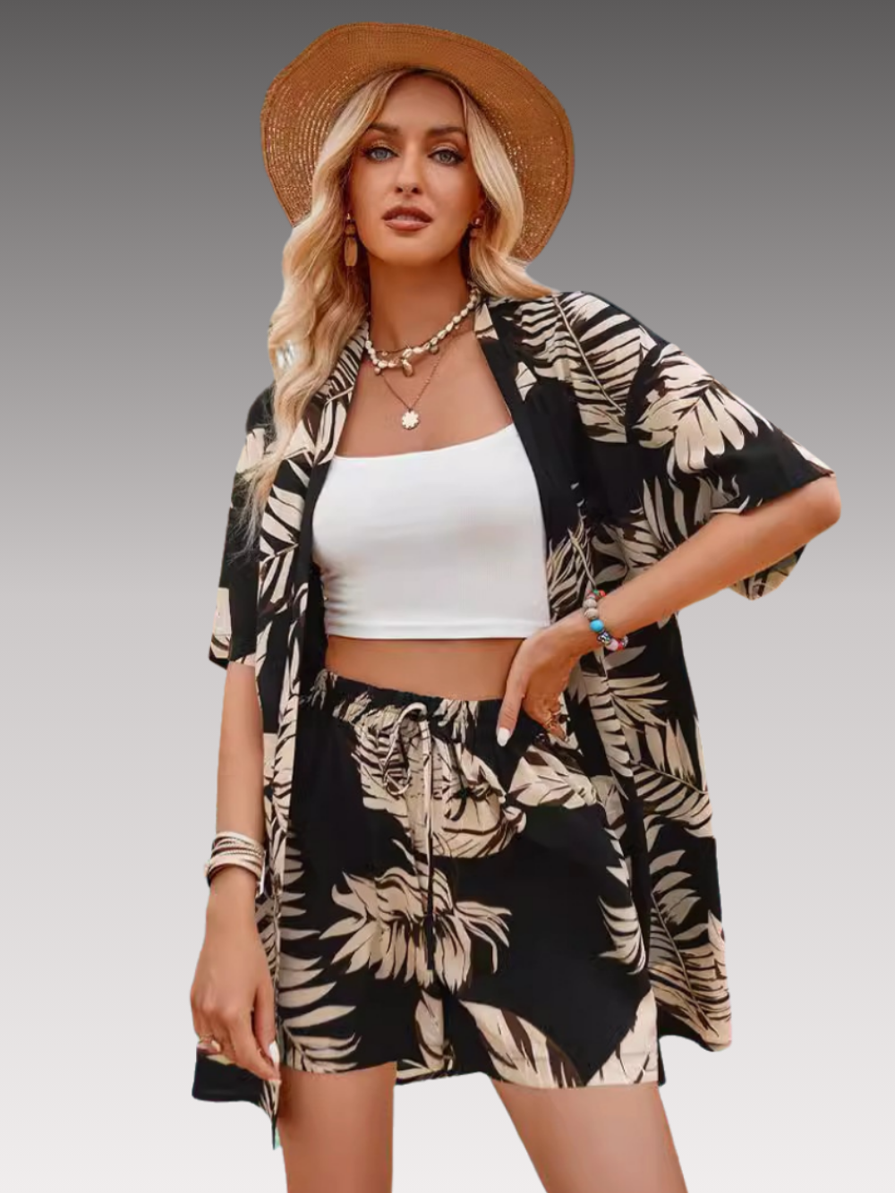 Solvivra Leaf Me Alone Top and Short Set