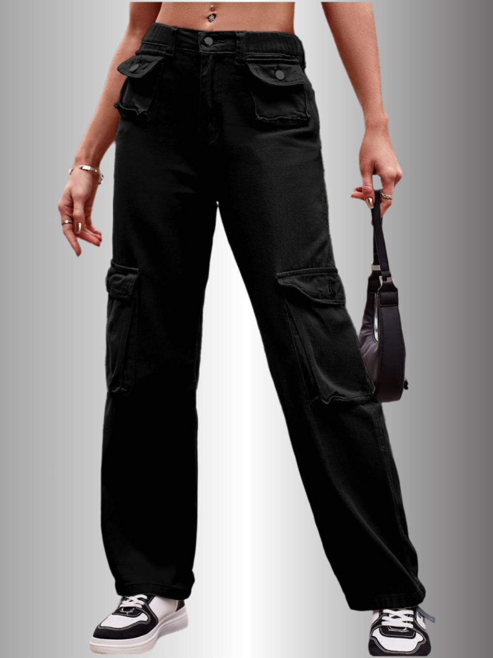 Solvivra Off-Duty Loose Cargo Pants