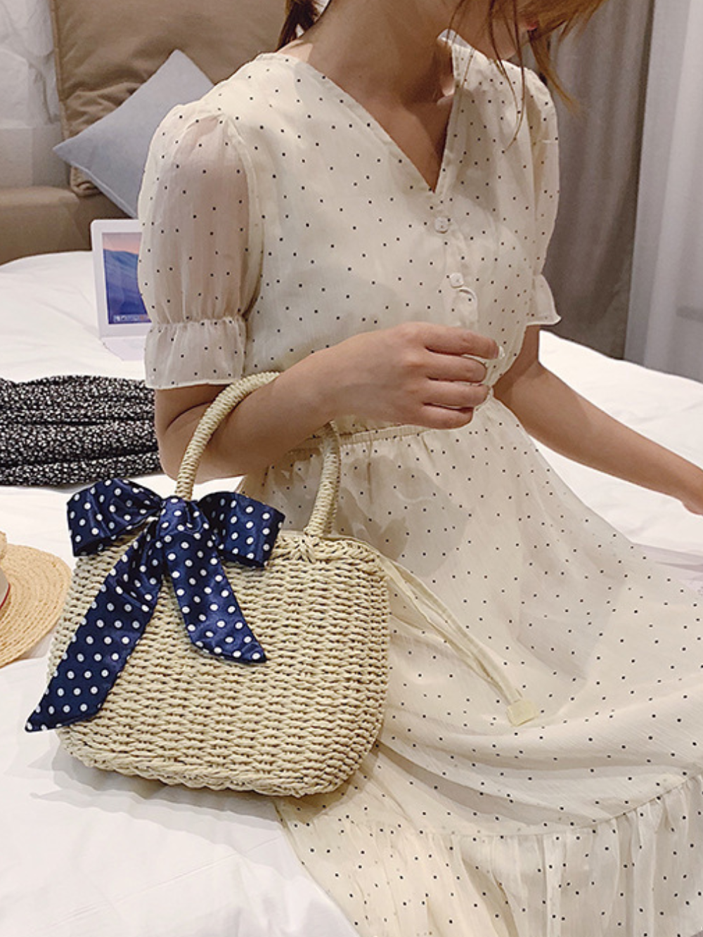 Solvivra Woven Whim Hand Bag