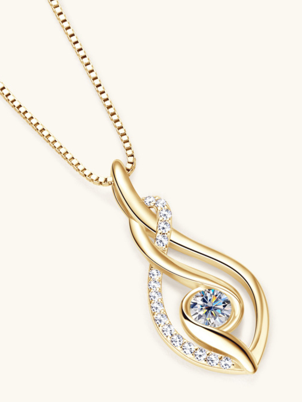 Solvivra Eternal Gleam Moissanite Necklace