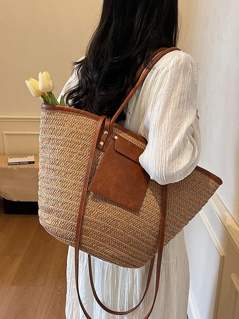 Solvivra Sun Weave Straw Handbag