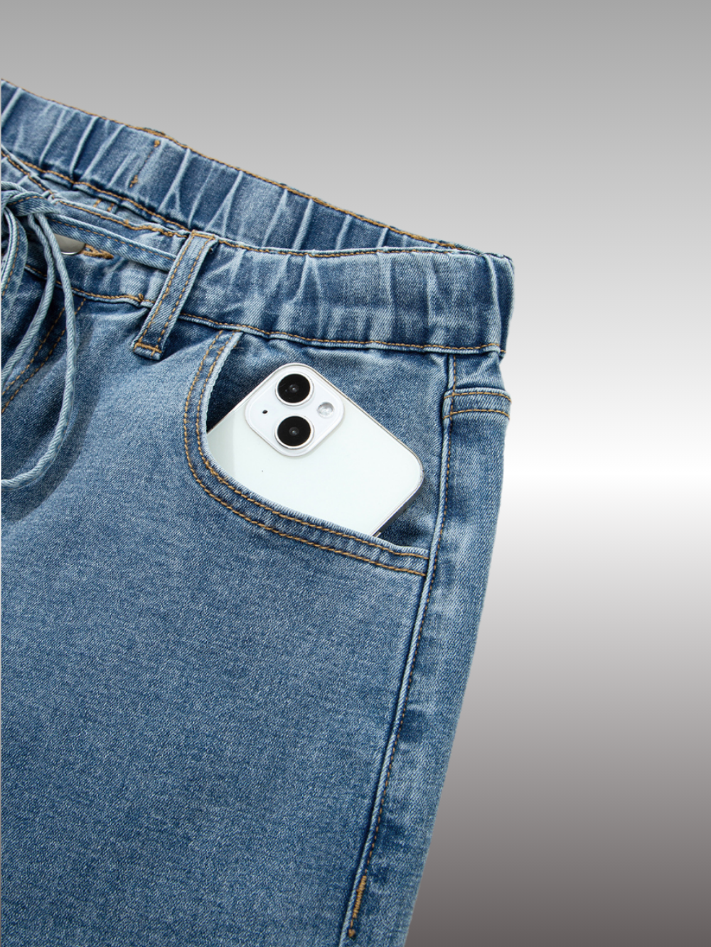 Solvivra Dusk Ease Drawstring Jeans