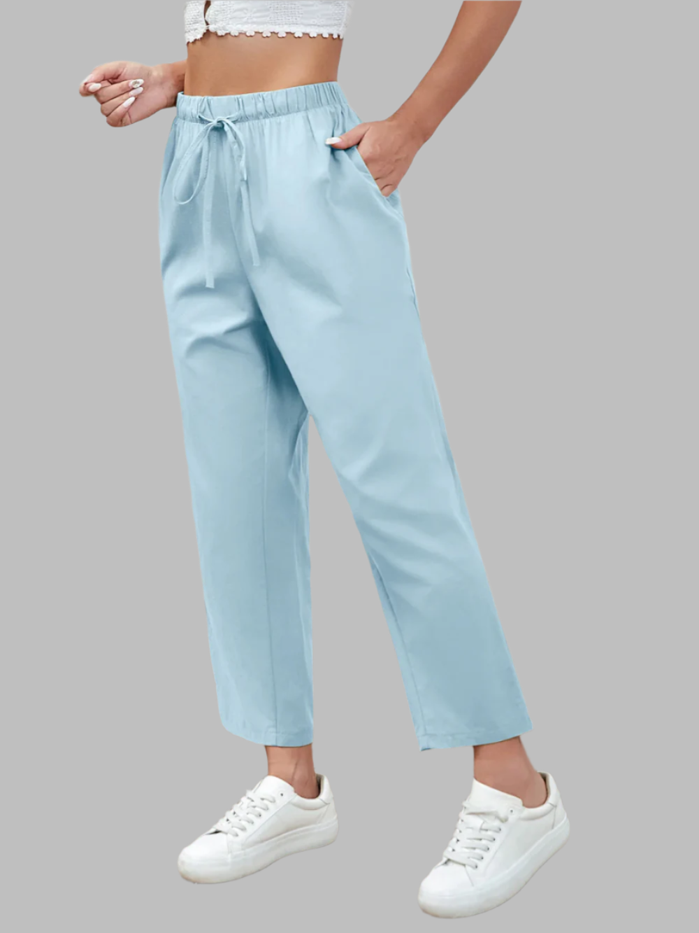 Solvivra Still Cotton Cropped Pants