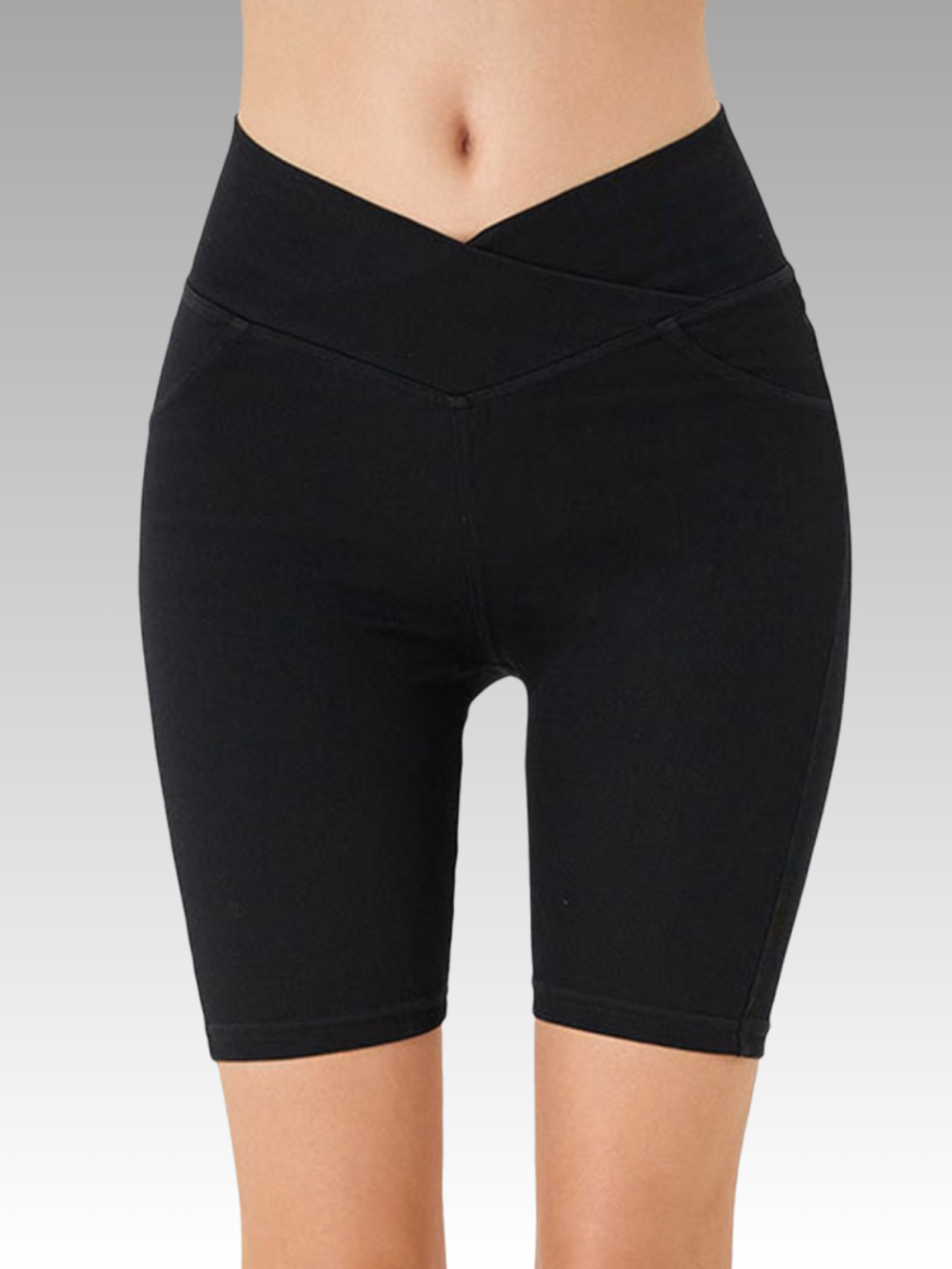 Solvivra Slay the Angle Denim Shorts