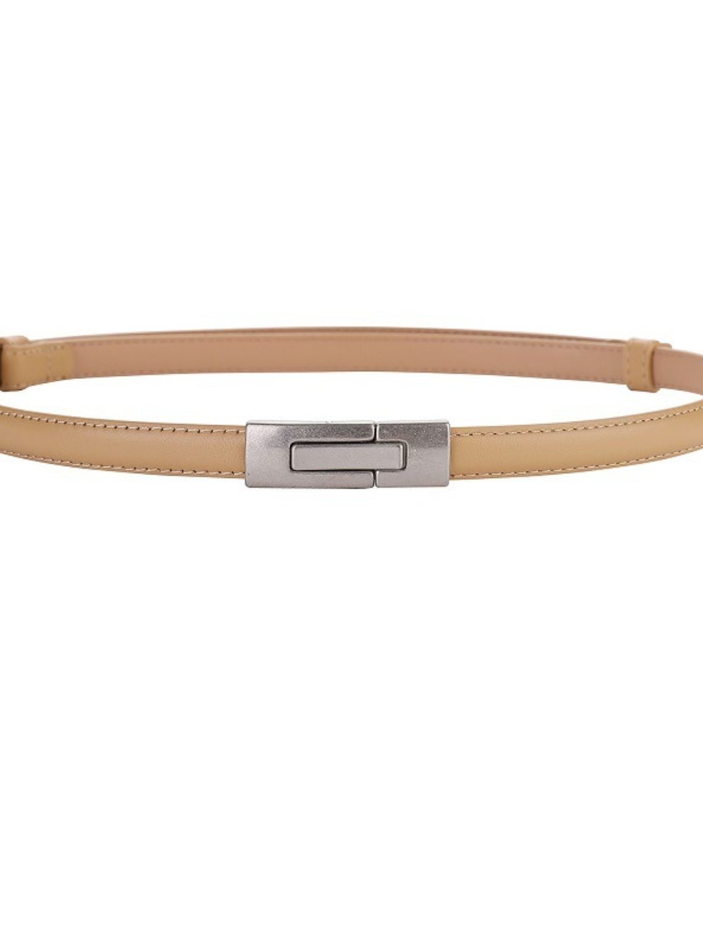 Solvivra Sleek Leather Button Belt