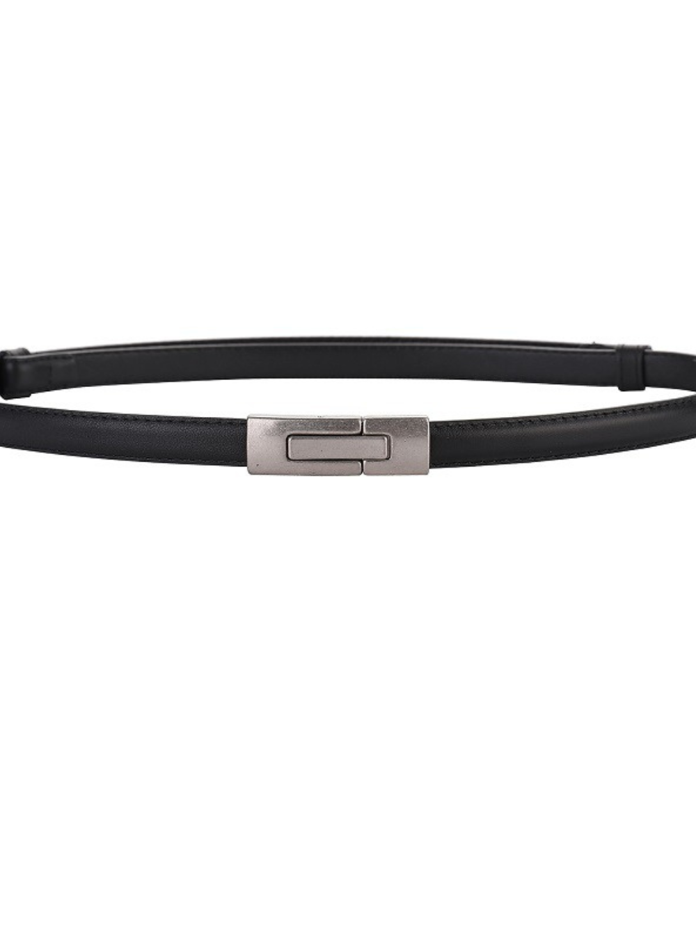 Solvivra Sleek Leather Button Belt