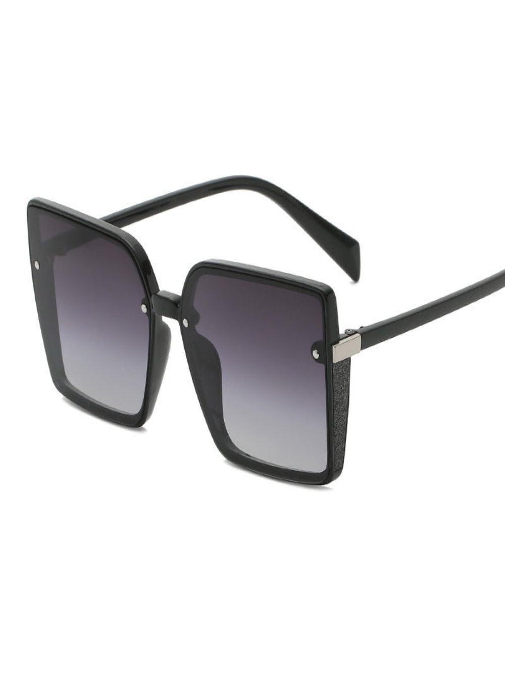 Solvivra Retrograde Chic Square Frame Sunglasses