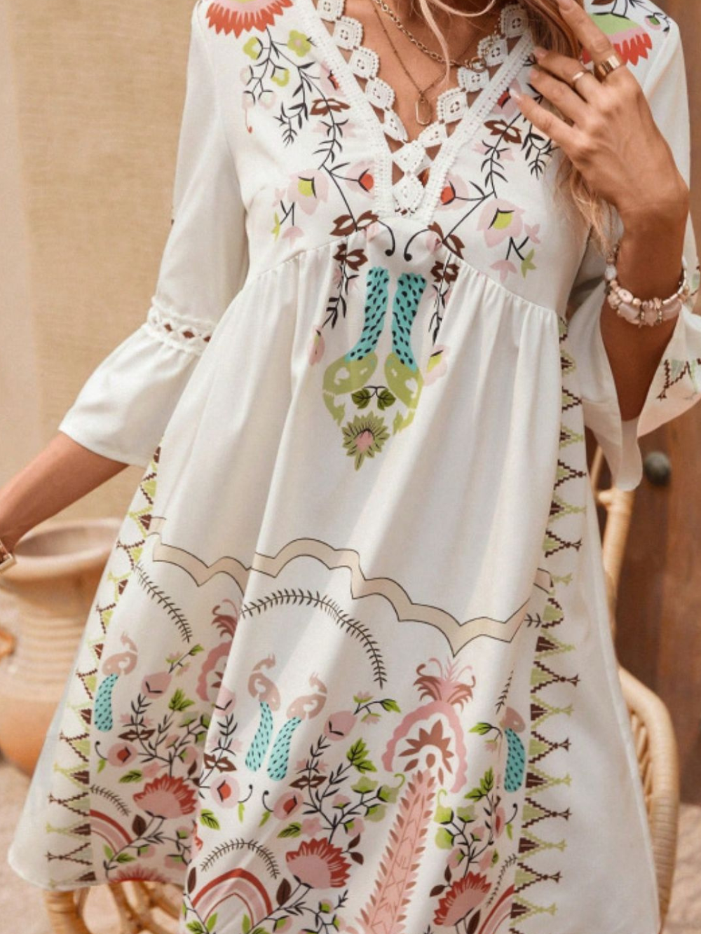 Solvivra Boho Tunic Dress