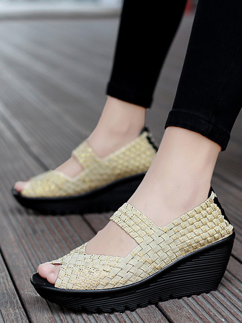 Solvivra Breathe Weave Summer Pumps